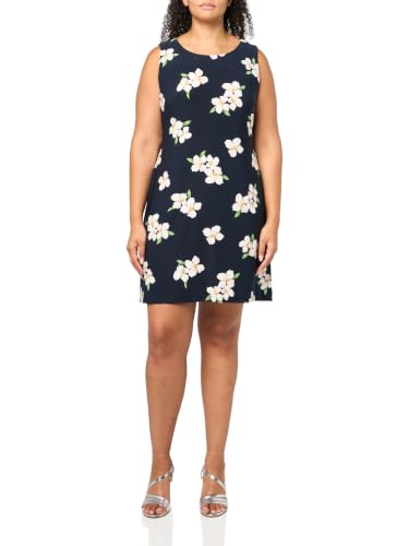 Image of Tommy Hilfiger Women's Sleeveless Round Neck Shift Mini Dress