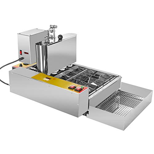 ALDKitchen Mini Donut Maker | Commercial Use | Automatic Doughnut Frying Machine | Stainless Steel | 110V (4 Rows) - Thumbnail 6