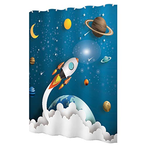 Rideau de douche de haute qualité en textile lourd opaque de format 180 x 200 cm - 2