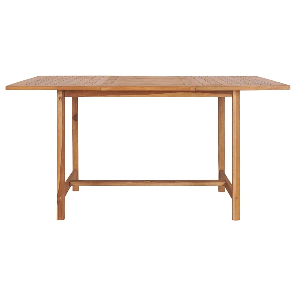 Tavolo da giardino 150 x 150 x 76 cm in legno massello di teak tavoli da esterno