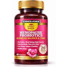 Lovely Menopause Supplement + Hormone Balance + Weight Management, Hot Flashes, Mood Swings, Vaginal Health & Dryness | Black Cohosh, Dong Quai, Ashwagandha + Probiotics, Woman Supplement, 60 ct