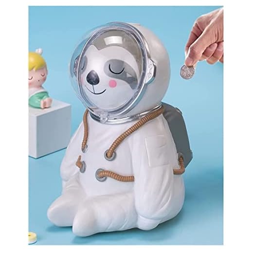 Spargris Stor sengångare Spargris Astronaut Sparbank Pojkar Flickor Studentleksak Gåva Heminredning Mynt Skrivbordsdekor Sparlåda Harts Myntbank