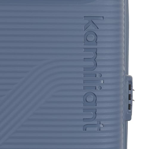 Image of Kamiliant Medium Nexus 3-Piece Luggage Set (Small + + Large) | PP Hard-Shell Trolley with 8 Spinner Wheels & 3-Digit Lock, Trolley Bag /Luggage /Suitcase for Travel for Men and Women-Blue