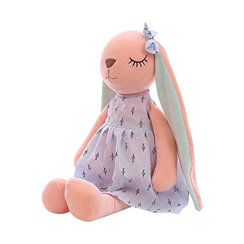 Boddenly Easter Decorations, Easter Basket Stuffers - New Soft Plush Bunny Rabbit Stuffed Animals, Long Ear Bunny Rabbit Easter Cartoon Toy Dolls for Kids Children Birthday Gift