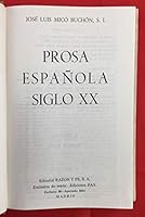 Prosa española siglo XX. B00525PZCQ Book Cover