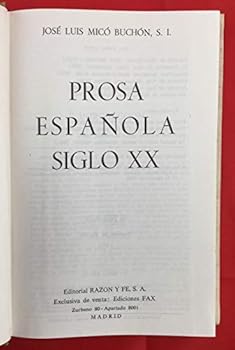 Paperback Prosa española siglo XX. [Spanish] Book