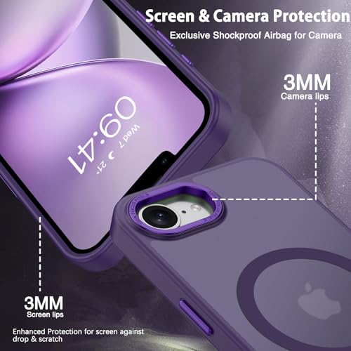 Coque violette iPhone 16e MagSafe idéale pour le quotidien urbain