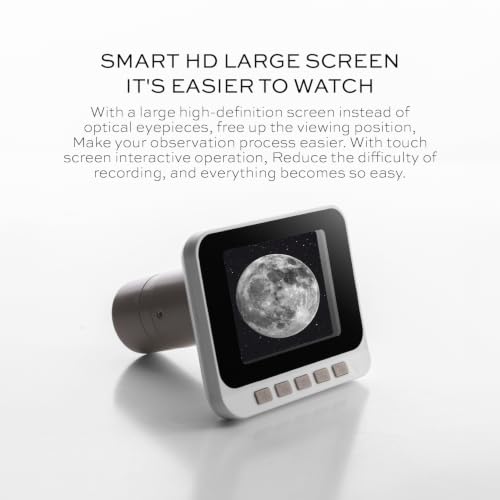 Image of Pie Matrix Pegasus 76700 Telescope with 235x Magnification & WiFi Digital Telescope Camera Eyepiece, 2.8-Inch Display, 1080P HD Video & Photo Capture