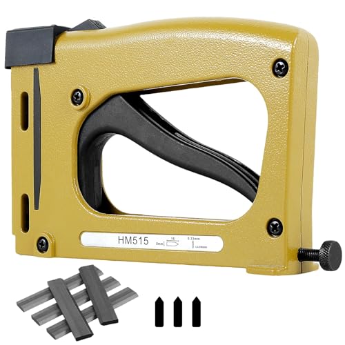Abizarch Picture Framing Point Driver, Aluminum Alloy Hand Picture Frame Tool with 2000 Nails, Lightweight Adjustable Photo Frame Backing Nailer for Securing Back Pieces of Picture Frame