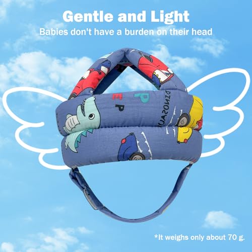 Image of Baby Head Protector Baby Helmet for Crawling Walking, No Bumps Safety Head Adjustable Protective Cap for Walking, Playing (Style 6)