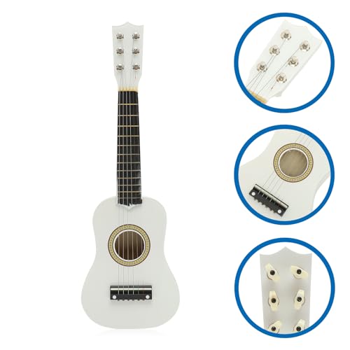 Milisten 31YNW44L17TRGH Kids Acoustic Guitar 21 Inch Guitar Acoustic Guitar For Beginners Children 6-String Guitar Wooden Guitar (White) Kids Guitar thumb #8