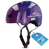 FISCHER Casco de Bicicleta BMX Plus Explorer, con luz LED Trasera integrada
