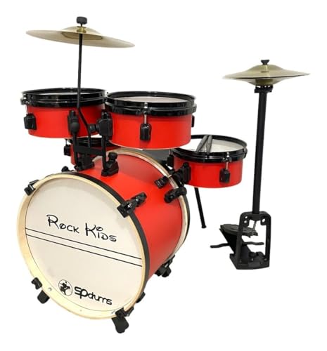 Bateria Musical Rmv Infantil Rock Kids(Bateria Infantil Vermelho)