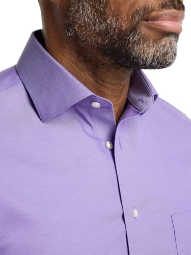 Paul Fredrick Men's Classic Fit Non-Iron Herringbone Dress Shirt3