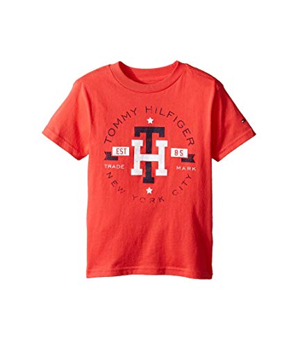 Tommy Hilfiger Little Boys Circa Mark Tee, Hibiscus Tea, Medium/5