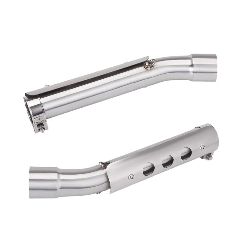 Deflectores Calor Escape Para Y&amaha Tenere 700 2019-2023 XTZ690 T7 T7 Silenciador De Escape Para Motocicleta Tubo De Conexión Medio Con Escudo Térmico De 51mm