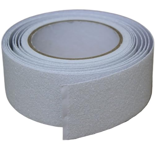 Image of Anti Slip Tape 2 Inch Wide, Waterproof Grip Adhesive Heavy Duty High Traction Friction for Indoor /Outdoor Steps (17 Ft /White).