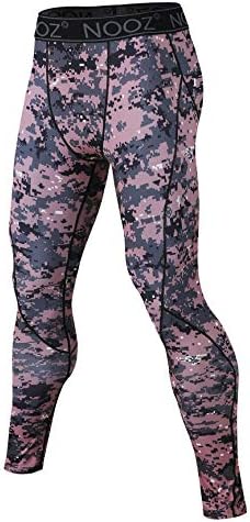 Nooz Men's Quick Dry Powerflex Compression Baselayer Pants, Legging Tights for Men
