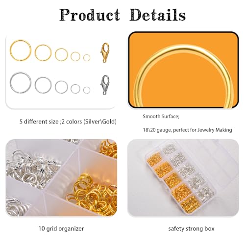 Kits de réparation de colliers à la maison avec anneaux ouverts