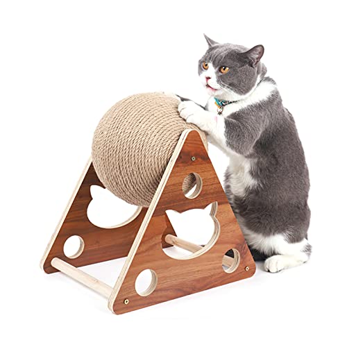 Mingzhe Tábua de arranhar para gatos Brinquedos para gatos Bolas para arranhar de madeira para gatos