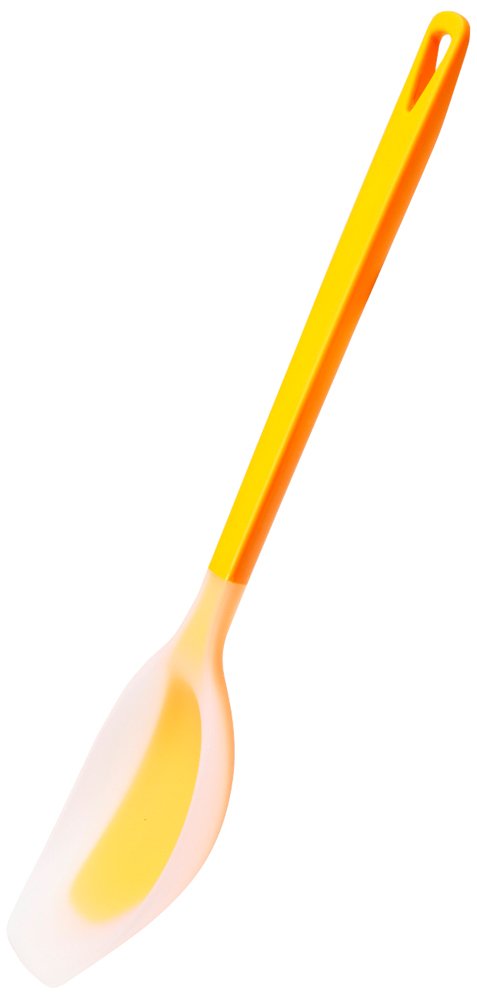 Marna Triangle Grip Silicone Cooking Spoon (Heat Resistant/Yellow) Spatula Silicone Spoon Cookware Kitchen Tool K536Y