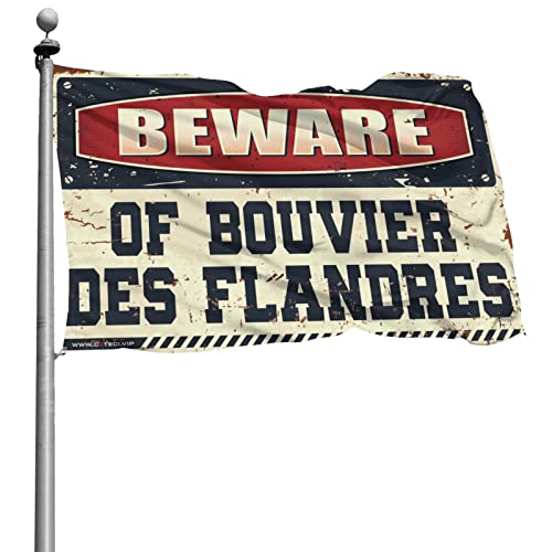Bouvier des Flandres : grand drapeau gaeruite 152x244 cm pour déco de chambre