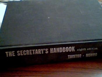 Hardcover the secretary's handbook, eighth edition, taintor, monro Book
