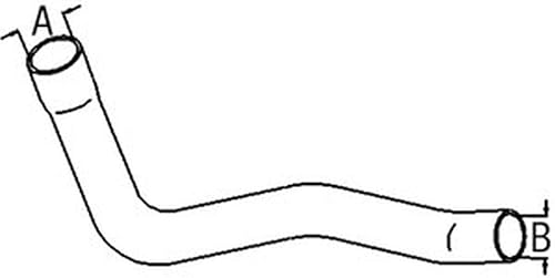 R95018 Se adapta a John Deere se adapta a la manguera superior del radiador del tractor JD 7600