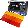 iJDMTOY 10-Inch Classic Retro Style Tri-Color Stripe Decal Sticker Compatible With Toyota/Lexus Exterior or Interior Decoration Grille Fender Hood Side Skirt Bumper Side Mirror Dashboard, etc
