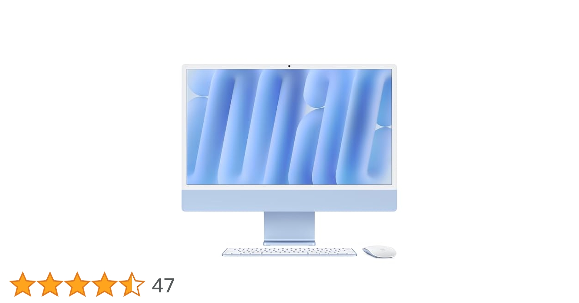 【中古・美品】iMac 24インチ M4チップ 8コア 8コア　ブルー 中古・美品】iMac 24インチ M4チップ 8コア 8コア ブルー 24インチiMac
