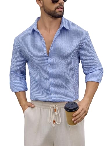 Image of Lymio Men Shirt || Striped Shirt for Man || Full Sleeve || Casual Style (Packs Also Available) (Crush-Lining-New)
