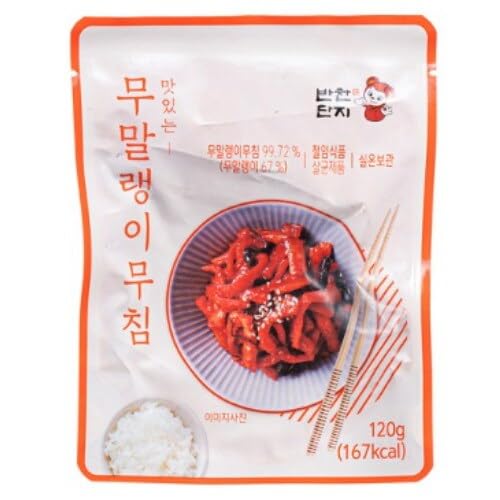 JaAeIn Traditional Korean Side Dish_Authentic Korean Banchan_Ready To Eat_Store at room temperature_120g (Spicy Seasoned Dried Radish)