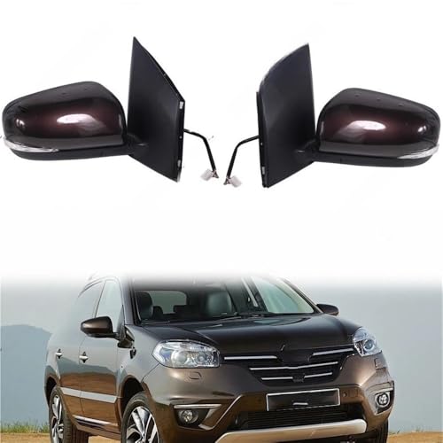 Coques rétroviseurs pour Koleos 2012-2016 accessoire de remplacement d'origine gris