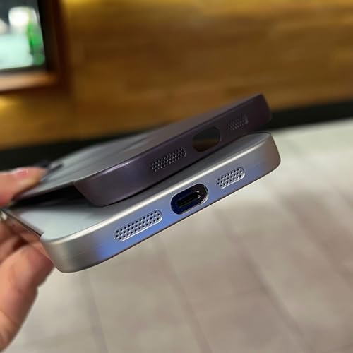 Housse d'objectif rigide sans cadre pour iPhone 14 Pro Max violet