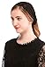 Pamor Lace Headband Kerchief Tie-style Floral Headwrap Latin Mass Head Covering Church Veil with Bobby Pins (Black)