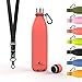 Daikoku Botella Acero Inoxidable,Botella Termica Doble Pared, Libre BPA, Botella de agua Deportiva Tapon Termico, Cantimplora Aislamiento Bebida 12h Fria 24h Caliente, Color Coral, Tamaño 750 ML