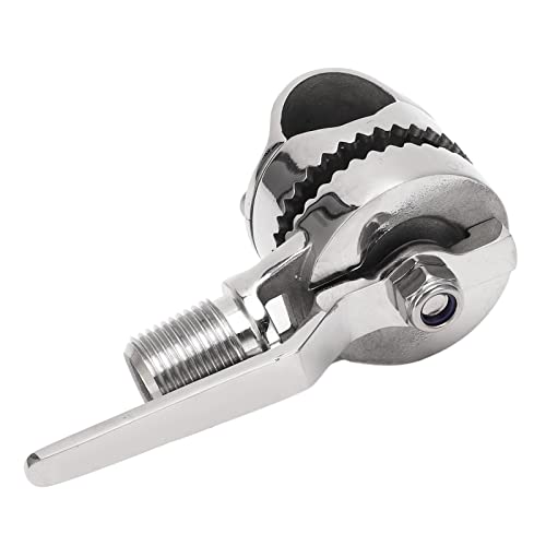 316 Stainless Steel Adjustable Base Mount for Boats with Heav Duty Handle, Ratchet Rail Mount