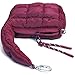 DOYOGI Mini Quilted Wristlet Bag for Women, Puffer Handbags,Evening Bags,Charm Lipstick Bag,Cute bag Charm for Gift (Watermelon red)