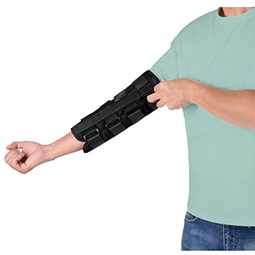 Elbow Splint Tendonitis Elbow Brace Ulnar Nerve Cubital Tunnel Brace for Sleeping Elbow Immobilizer Arm Splint Support for Pain Relief Arthritis Elbow Sleeve Tennis Brace for Men Women (Medium) - Thumbnail 7