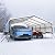 LANDTOP 20x20 Metal Carports Heavy Duty for Snow for 2 Cars Garage,Car Tent Garage with Galvanized Metal Roof,Outdoor Garage Shelter for Car, SUV, Truck and Boats, Dark Grey All Weather
