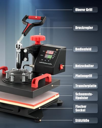 Transferpresse Creworks – Multifunktionale Hitzepresse für Transferdruck