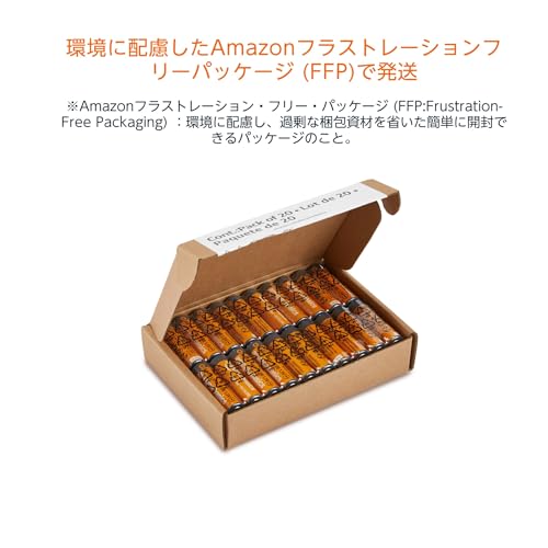 Amazonベーシック 単3形 アルカリ乾電池 20本 1.5V 保存期限10年 液漏れ防止