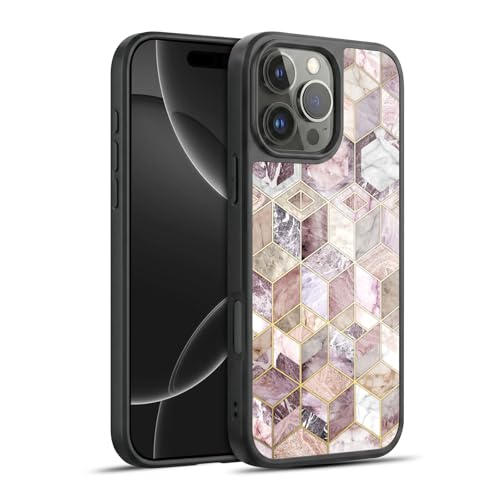 Coque robuste iPhone 16 Pro Max protège des chutes motif marbre Micklyn Le Feuvre