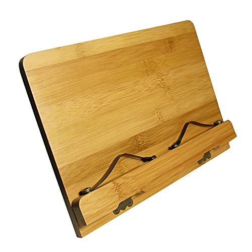 XIAOSAKU Supporto per libro da lettura per libri di testo Ricettario Angolo regolabile Pieghevole per spartiti Ricette Home Office Cucina Leggero Libreria per cucina e ufficio (taglia S: Small)