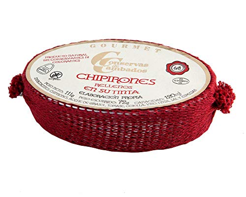 Chipirones rellenos en aceite de oliva 4/6 piezas, 111 gramos - sin gluten
