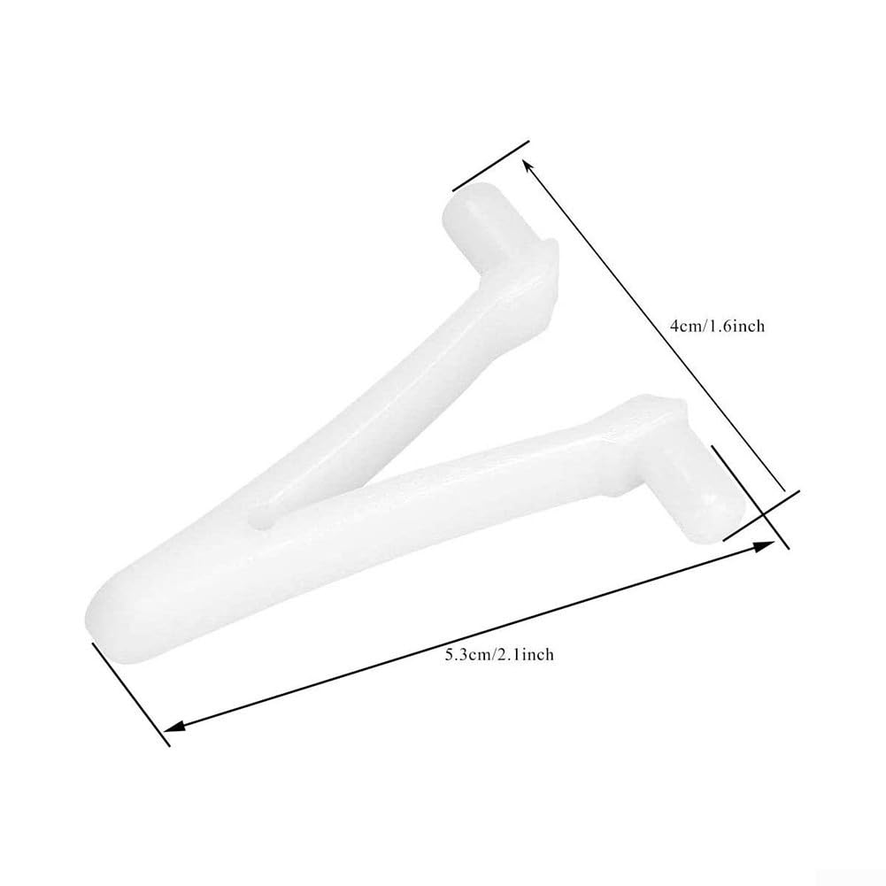 Kit de remplacement poignée aspirateur piscine clip papillon longue broche fixation sûre bâtons télescopiques plastique bleu 2 poignées 4 clips en V
