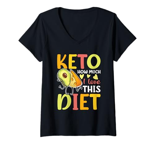 Donna Keto sapere quanto amo questa dieta Maglietta con Collo a V