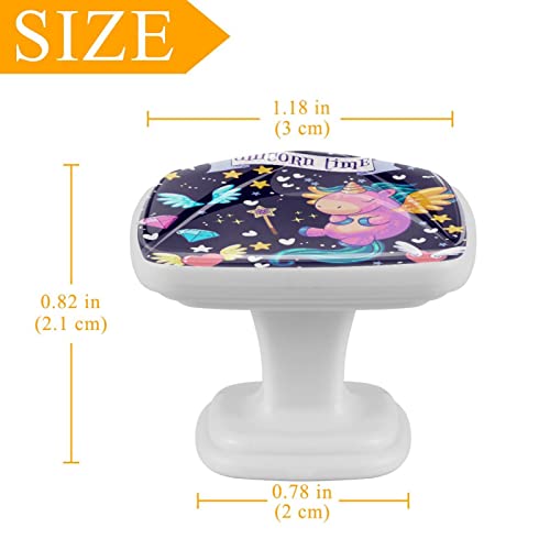 Boutons de commode licorne dessin animé pour remplacer les poignées usées - 5
