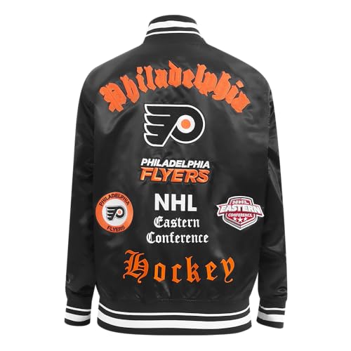 Image of Pro Standard Mens NHL Old English Satin Jacket