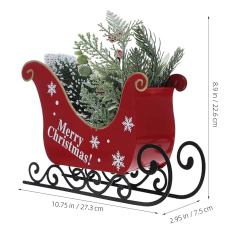 Traîneau de Noël Gatuida objet déco table intérieur fête maison originale - 3